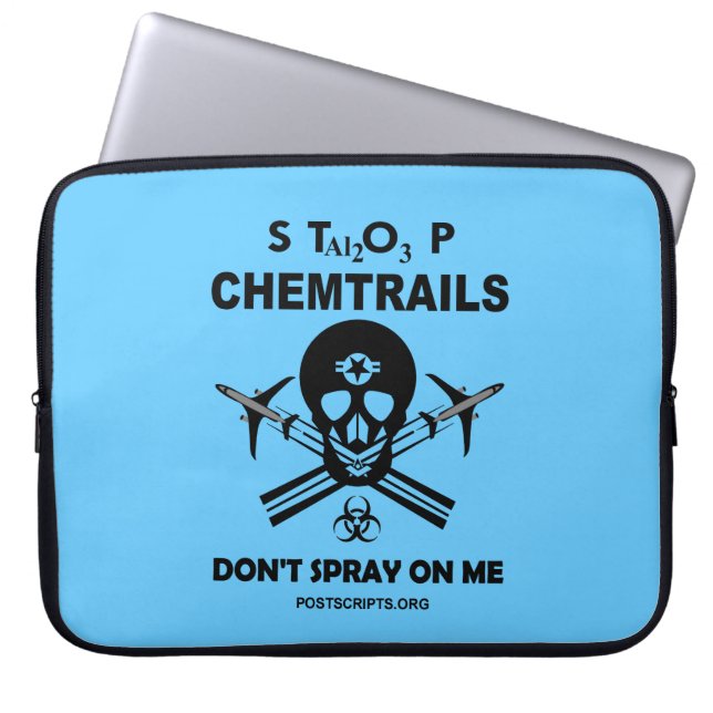 Stoppen Sie Chemtrails - Spray mich nicht an! Laptopschutzhülle (Vorderseite)