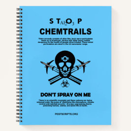 Stoppen Sie Chemtrails - Spray mich nicht an! Notizbuch