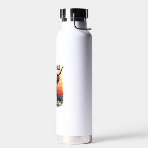 Stoppen Sie das Auto I sehen Fluffy Kuh Retro High Trinkflasche