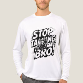 Stoppen Sie das Gespräch Bro - Bold Attitude T - S Tri-Blend Shirt