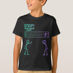 Stoppen Sie, dass Sie unter einem Erholung-Band-Le T-Shirt