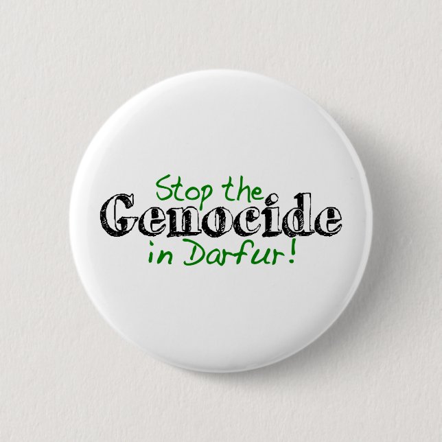 Stoppen Sie den Genozid Darfur Button (Vorderseite)
