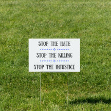 Stoppen Sie den Hassprotestgarden\Office