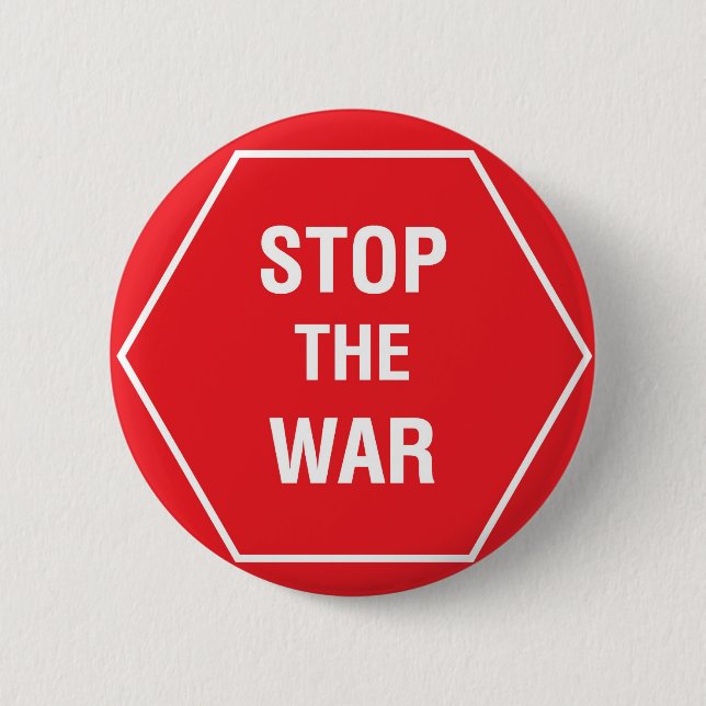 STOPPEN SIE DEN KRIEG BUTTON (Vorderseite)