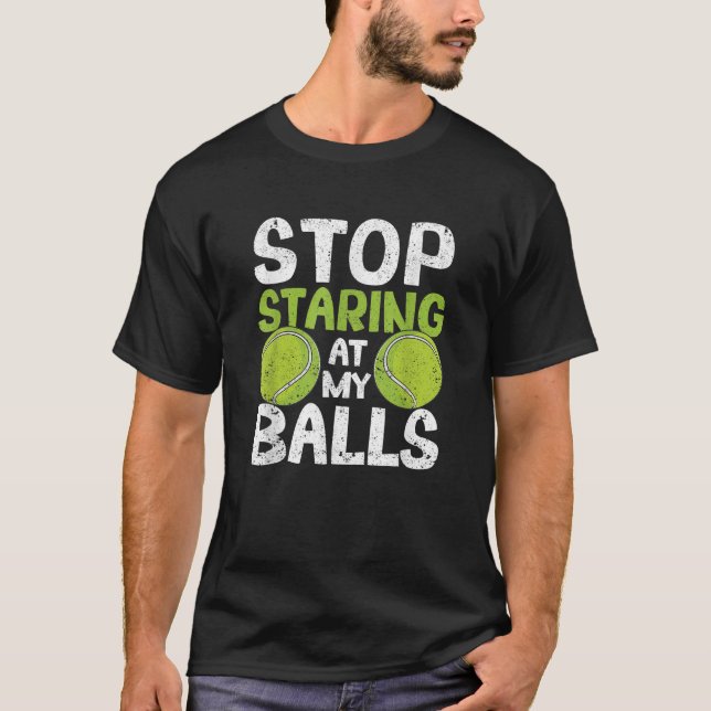 Stoppen Sie den Stachel in meinen Balls Funny Tenn T-Shirt (Vorderseite)
