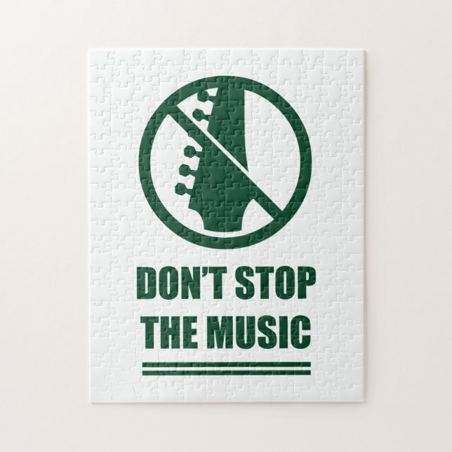 Stoppen Sie die Musik nicht Puzzle (Vertikal)
