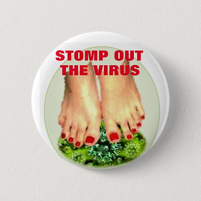 STOPPEN SIE DIE SCHALTFLÄCHE VIRUS AUS BUTTON (Vorderseite)