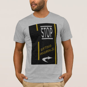 Stoppen Sie, die veganen Tiere zu essen T-Shirt
