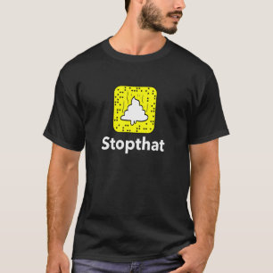 Stoppen Sie diese lustige Spoterie für Social Medi T-Shirt