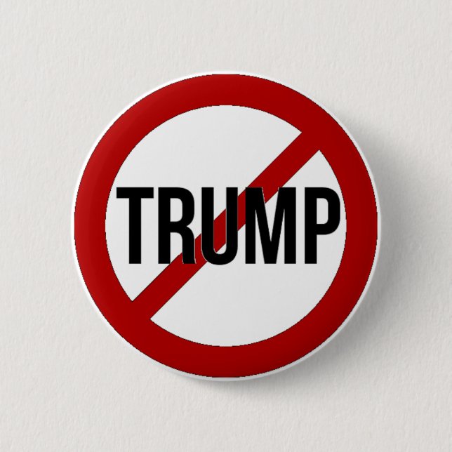 Stoppen Sie Donald Trump Anti-Trumpf Button (Vorderseite)