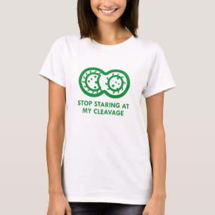 Stoppen Sie, entlang meiner Spaltung anzustarren T-Shirt