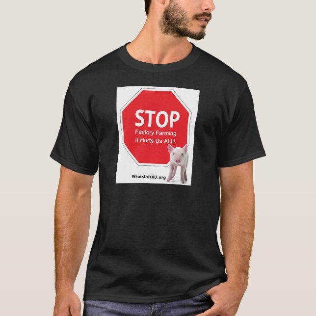 Stoppen Sie Fabrik-Bauernhof-Reihe 1 T-Shirt (Vorderseite)