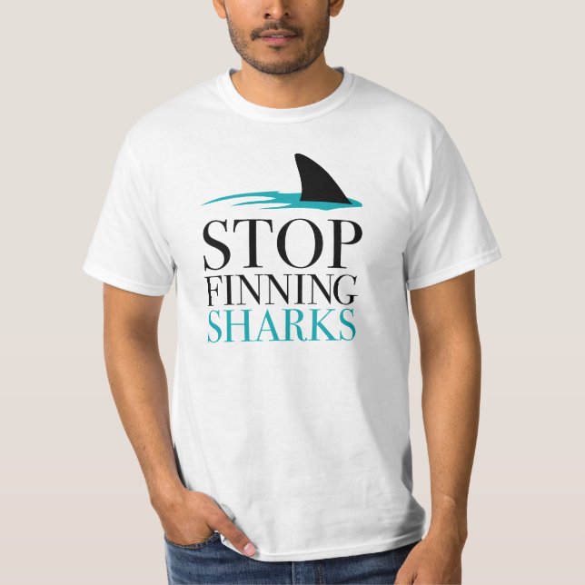 STOPPEN SIE FINNING HAIFISCHE T-Shirt (Vorderseite)