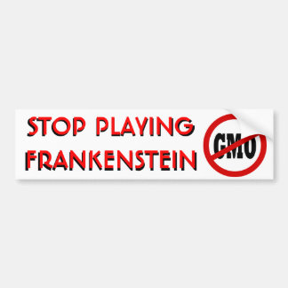 Stoppen Sie, Frankenstein zu spielen KEIN Autoaufkleber