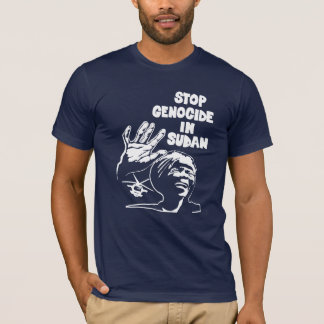 stoppen Sie Genozid in Sudan (die dunkle Farbe, T-Shirt