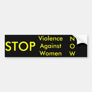 STOPPEN Sie Gewalt gegen Frauen-Autoaufkleber Autoaufkleber