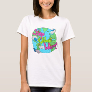 Stoppen Sie globale Erwärmung - strukturiertes T-Shirt