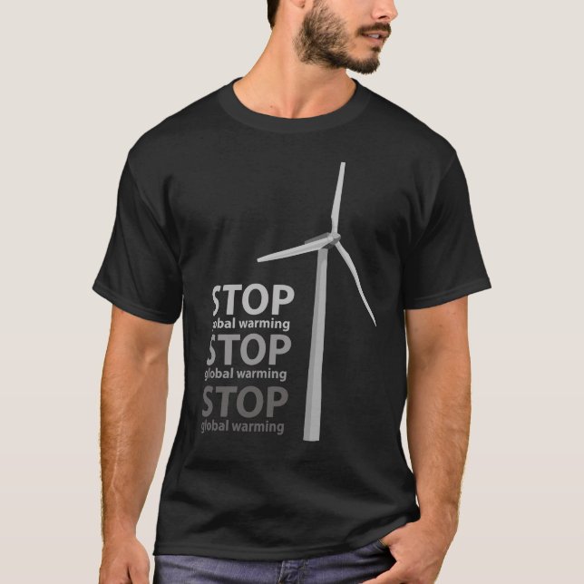 stoppen Sie globale Erwärmung T-Shirt (Vorderseite)