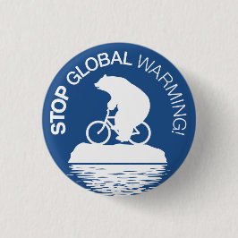 Stoppen Sie globalen Erwärmungs-Knopf: Button
