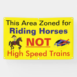 Stoppen Sie Hochgeschwindigkeitsschiene vom Banner