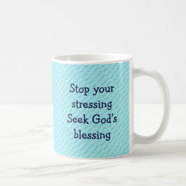 STOPPEN SIE IHRE AUFREGENDE, inspirierende TURQUOI Kaffeetasse