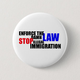 stoppen Sie illegale Einwanderung Button