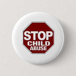 Stoppen Sie Kindesmissbrauch Button