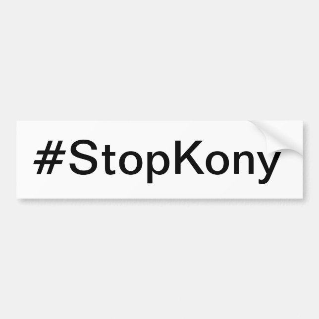 Stoppen Sie Kony Autoaufkleber (Vorne)
