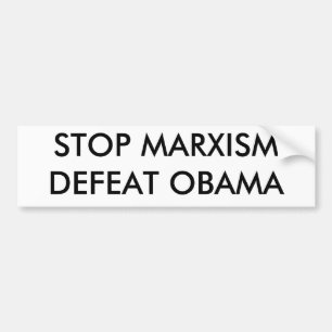 STOPPEN SIE MARXISMDEFEAT OBAMA AUTOAUFKLEBER