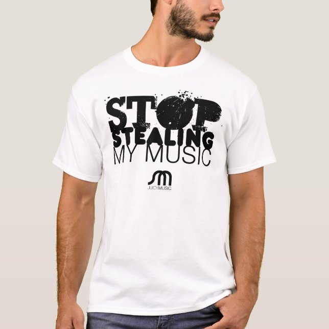 Stoppen Sie, mein Musik-T-Shirt zu stehlen T-Shirt (Vorderseite)