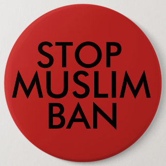 Stoppen Sie moslemisches Verbot Button