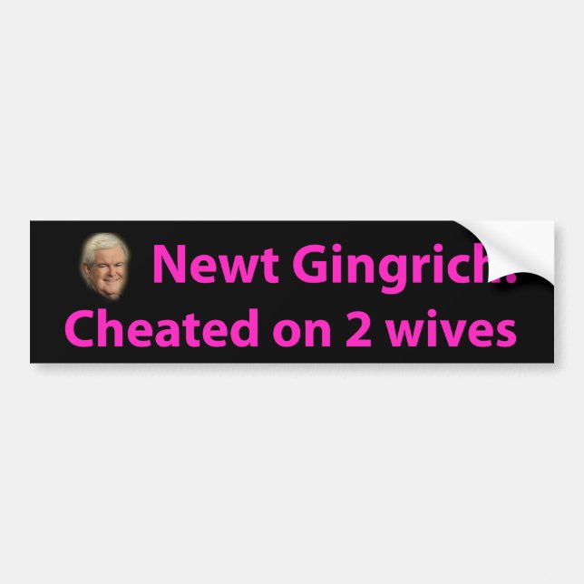 Stoppen Sie Newt Gingrich! Autoaufkleber (Vorne)