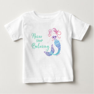 Stoppen Sie nie zu glauben Baby T-shirt