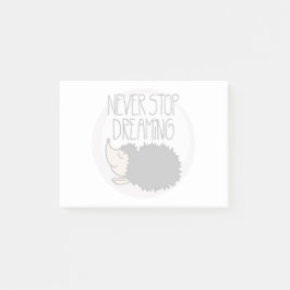 Stoppen Sie nie zu träumen Post-it Klebezettel