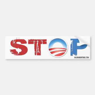 Stoppen Sie Obama 2012 Autoaufkleber