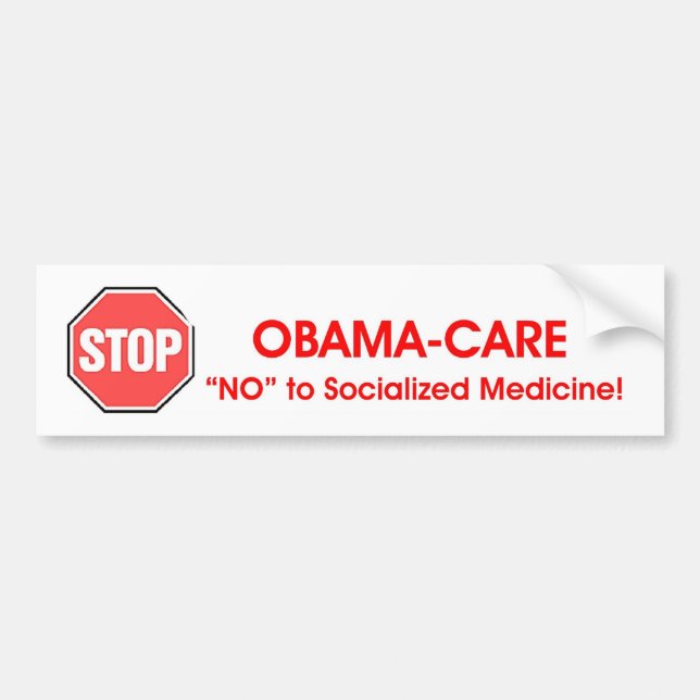 STOPPEN Sie Obama-Sorgfalt Autoaufkleber (Vorne)