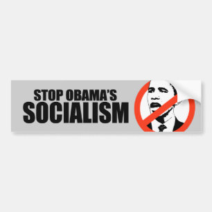 STOPPEN SIE OBAMA-SOZIALISMUS AUTOAUFKLEBER