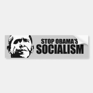STOPPEN SIE OBAMA-SOZIALISMUS AUTOAUFKLEBER
