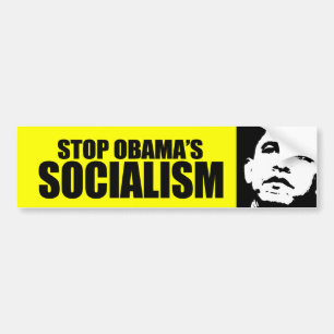 STOPPEN SIE OBAMA-SOZIALISMUS AUTOAUFKLEBER