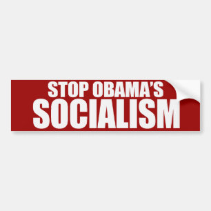 STOPPEN Sie OBAMA-SOZIALISMUS Autoaufkleber