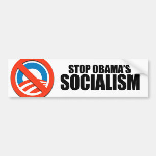 STOPPEN SIE OBAMA-SOZIALISMUS AUTOAUFKLEBER