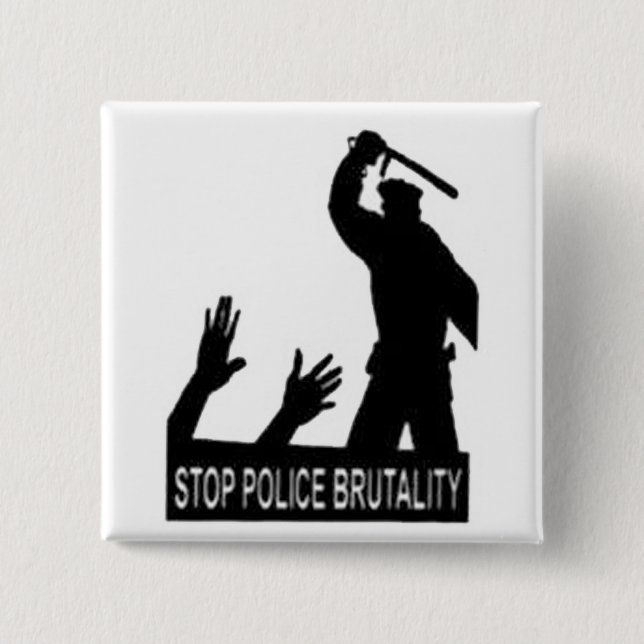 stoppen Sie Polizei-Brutalitätsknopf Button (Vorderseite)