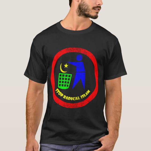 Stoppen Sie radikalen Islam T-Shirt (Vorderseite)