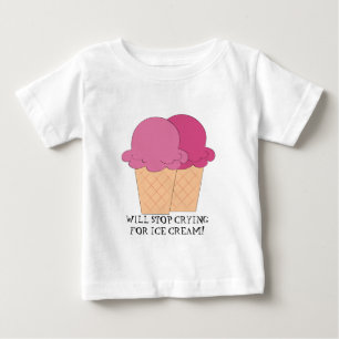 Stoppen Sie schreienden Eiscreme Baby-T - Shirt