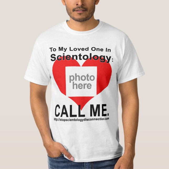 Stoppen Sie Scientology-Trennungs-Foto-T - Shirt (Vorderseite)