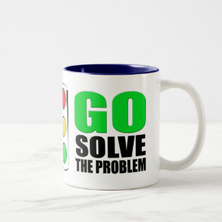 Stoppen Sie sich zu beschweren Zweifarbige Tasse