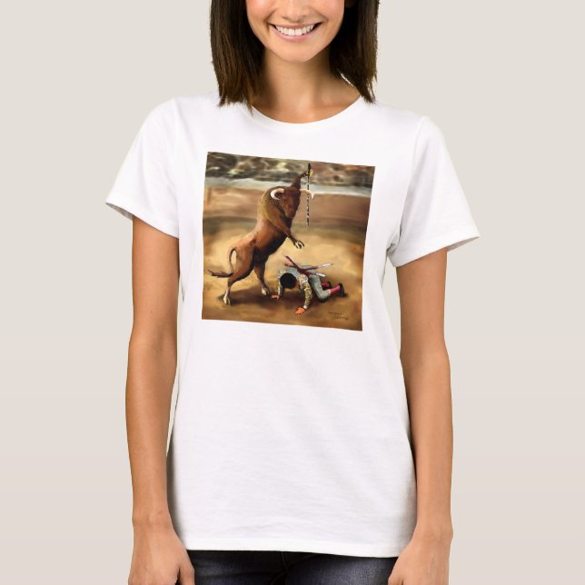 STOPPEN SIE STIERKAMPF T-Shirt (Vorderseite)