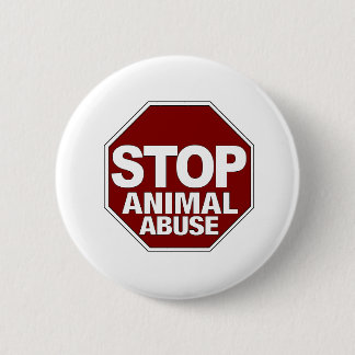 Stoppen Sie Tiermissbrauch Button