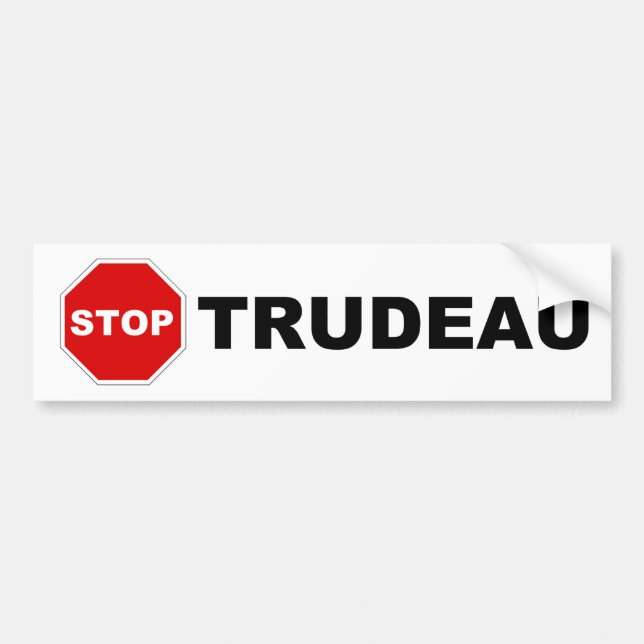 STOPPEN Sie TRUDEAU Autoaufkleber (Vorne)