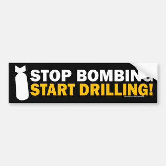 Stoppen Sie zu bombardieren, fangen Sie an zu Autoaufkleber